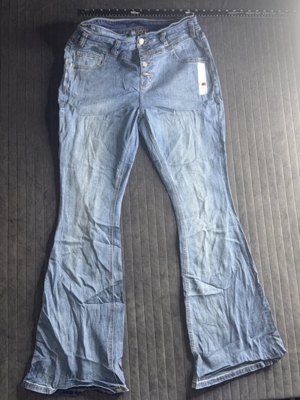 Rock &amp; Roll Denim button fly women’s blue jeans. Lot 88
